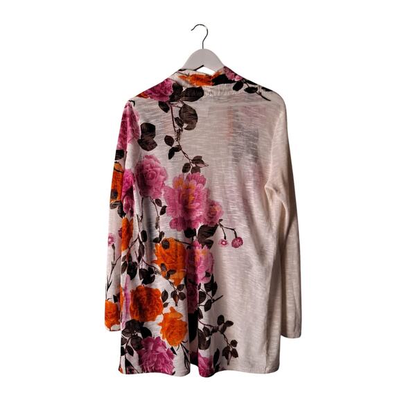 INC International Concepts The Rose Cardigan Open Front Sweater Multi Size ? - Picture 2 of 11